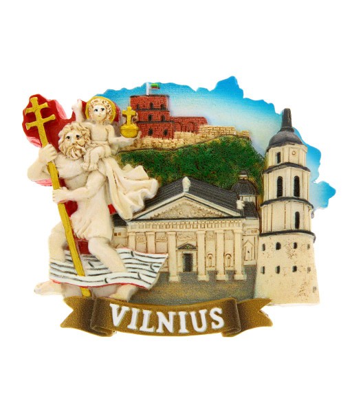 Magnetas Vilnius su Šv. Kristoforu ir Katedra